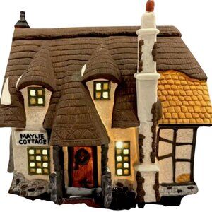 Vintage Department 56 Dickens Village‎ Maylie Cottage Heritage Porcelain House